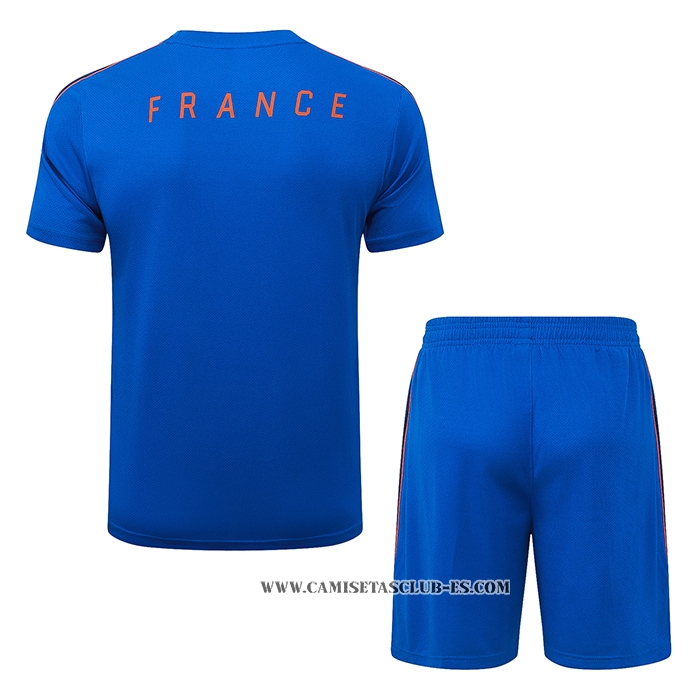 Chandal del Francia 26-27 Manga Corta Azul - Pantalon Corto